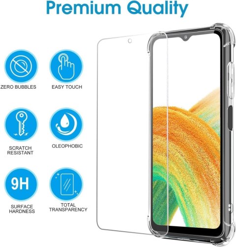 ETUI SILIKONOWE SAMSUNG GALAXY A33 5G SILIKONOWE +2X SZKŁO HARTOWANE ETUI SILIKONOWE SAMSUNG GALAXY A33 5G SILIKONOWE +2X SZKŁO HARTOWANE