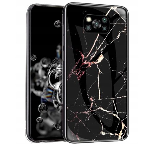 ETUI SILIKONOWE SZKLANE DO POCO X3 PRO/POCO X3 NFC CZARNE RÓŻOWE MARMUR ETUI SILIKONOWE SZKLANE DO POCO X3 PRO/POCO X3 NFC CZARNE RÓŻOWE MARMUR