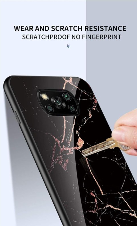 ETUI SILIKONOWE SZKLANE DO POCO X3 PRO/POCO X3 NFC CZARNE RÓŻOWE MARMUR ETUI SILIKONOWE SZKLANE DO POCO X3 PRO/POCO X3 NFC CZARNE RÓŻOWE MARMUR