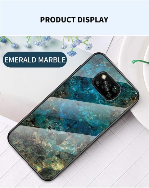 ETUI SILIKONOWE SZKLANE DO POCO X3 PRO/POCO X3 NFC NIEBIESKIE MARMURKOWE ETUI SILIKONOWE SZKLANE DO POCO X3 PRO/POCO X3 NFC NIEBIESKIE MARMURKOWE