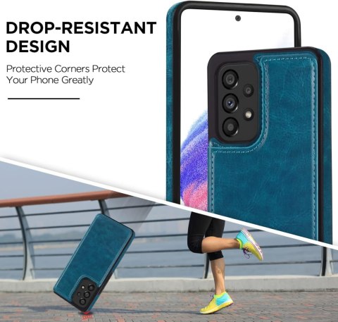 ETUI Z EKOSKÓRY DO SAMSUNG GALAXY A53 5G GRANATOWE Z KLAPKĄ PORTFELEM ETUI Z EKOSKÓRY DO SAMSUNG GALAXY A53 5G GRANATOWE Z KLAPKĄ PORTFELEM