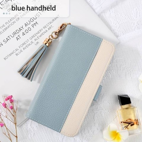 ETUI Z KLAPKĄ APPLE IPHONE 13 PRO 6.1" NIEBIESKIE Z EKOSKÓRY + BRELOK ETUI Z KLAPKĄ APPLE IPHONE 13 PRO 6.1" NIEBIESKIE Z EKOSKÓRY + BRELOK
