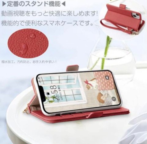 ETUI Z KLAPKĄ DO APPLE IPHONE 13 6.1" CASE CZERWONY Z MYSZKĄ MIKI+ZAWIESZKA ETUI Z KLAPKĄ DO APPLE IPHONE 13 6.1" CASE CZERWONY Z MYSZKĄ MIKI+ZAWIESZKA