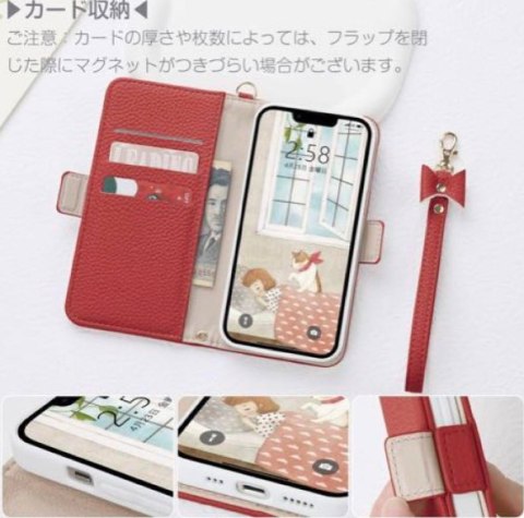 ETUI Z KLAPKĄ DO APPLE IPHONE 13 6.1" CASE CZERWONY Z MYSZKĄ MIKI+ZAWIESZKA ETUI Z KLAPKĄ DO APPLE IPHONE 13 6.1" CASE CZERWONY Z MYSZKĄ MIKI+ZAWIESZKA