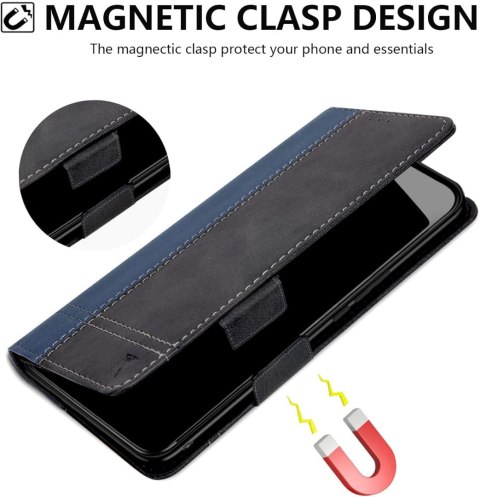 ETUI Z KLAPKĄ DO HUAWEI HONOR 50 LITE/HUAWEI NOVA 8i 6.67" CASE GRANATOWY ETUI Z KLAPKĄ DO HUAWEI HONOR 50 LITE/HUAWEI NOVA 8i 6.67" CASE GRANATOWY