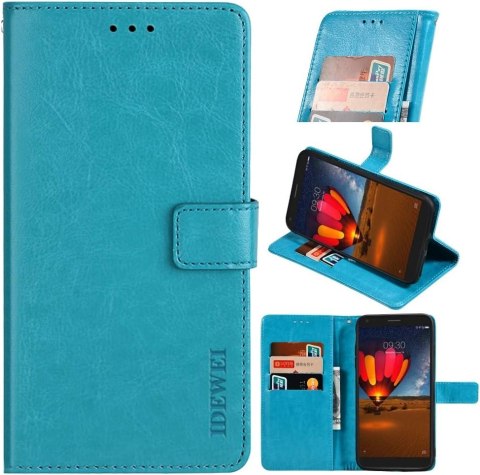 ETUI Z KLAPKĄ DO VIVO X60 PRO CASE NIEBIESKI Z EKOSKÓRY MIEJSCE NA KARTY ETUI Z KLAPKĄ DO VIVO X60 PRO CASE NIEBIESKI Z EKOSKÓRY MIEJSCE NA KARTY