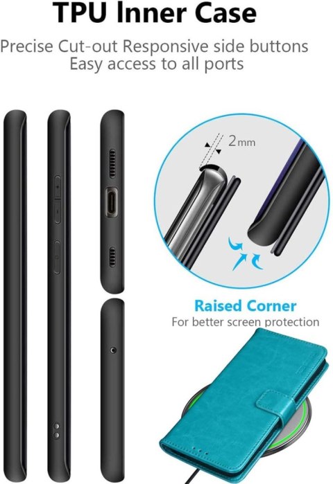 ETUI Z KLAPKĄ DO VIVO X60 PRO CASE NIEBIESKI Z EKOSKÓRY MIEJSCE NA KARTY ETUI Z KLAPKĄ DO VIVO X60 PRO CASE NIEBIESKI Z EKOSKÓRY MIEJSCE NA KARTY