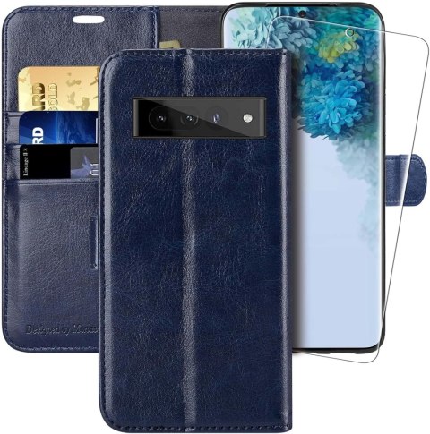 ETUI ZAMYKANE Z KLAPKĄ GOOGLE PIXEL 7 PRO GRANATOWE EKOSKÓRA FOLIA OCHRONNA ETUI ZAMYKANE Z KLAPKĄ GOOGLE PIXEL 7 PRO GRANATOWE EKOSKÓRA FOLIA OCHRONNA