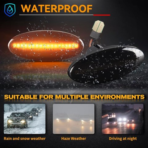 KIERUNKOWSKAZY LED POMARAŃCZOWE DO NISSAN CUBE JUKE LEAF MICRA SMD 2szt KIERUNKOWSKAZY LED POMARAŃCZOWE DO NISSAN CUBE JUKE LEAF MICRA SMD 2szt