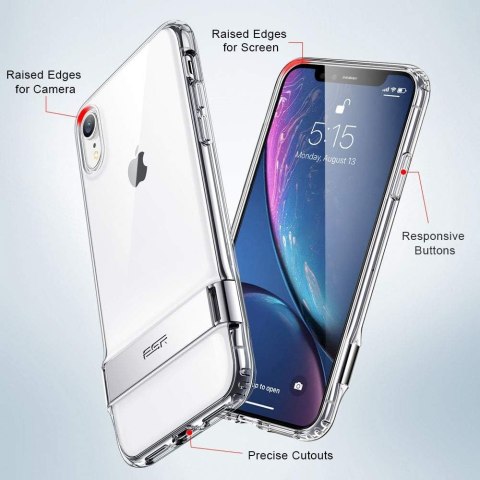 MOCNE ETUI SILIKONOWE DO APPLE IPHONE XR 6.06" CASE PRZEZROCZYSTY ZE STÓPKĄ MOCNE ETUI SILIKONOWE DO APPLE IPHONE XR 6.06" CASE PRZEZROCZYSTY ZE STÓPKĄ