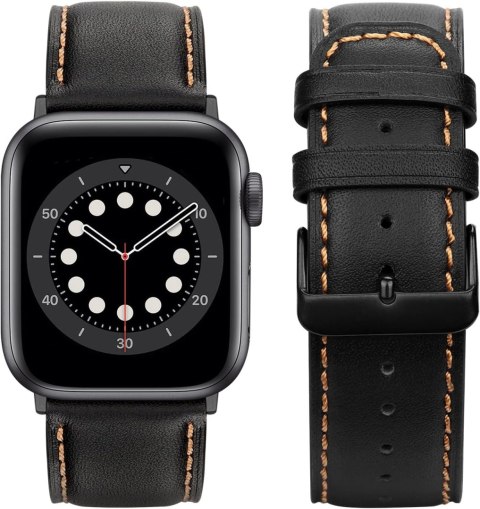 PASEK DO ZEGARKA APPLE WATCH 38/40/41 SE/9/8/7/6/5/4/3/2/1 CZARNY+ETUI 38mm PASEK DO ZEGARKA APPLE WATCH 38/40/41 SE/9/8/7/6/5/4/3/2/1 CZARNY+ETUI 38mm