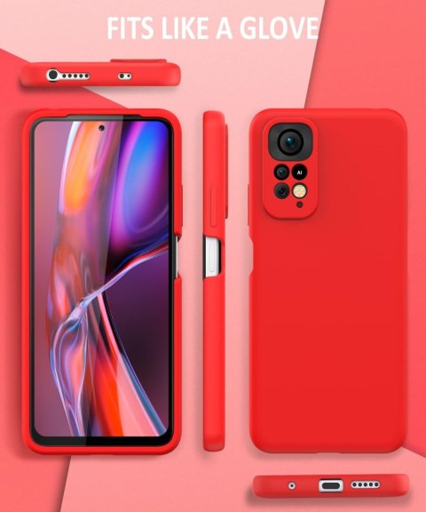 SILIKONOWE ETUI DO XIAOMI REDMI NOTE 11 PRO 5G CASE PLECKI CZERWONE SILIKONOWE ETUI DO XIAOMI REDMI NOTE 11 PRO 5G CASE PLECKI CZERWONE