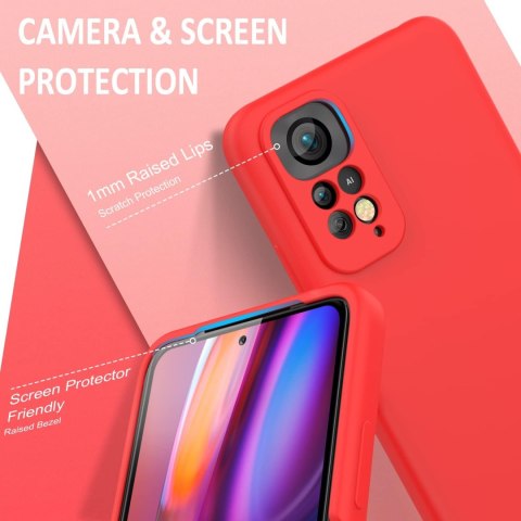 SILIKONOWE ETUI DO XIAOMI REDMI NOTE 11 PRO 5G CASE PLECKI CZERWONE SILIKONOWE ETUI DO XIAOMI REDMI NOTE 11 PRO 5G CASE PLECKI CZERWONE