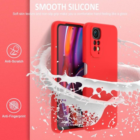 SILIKONOWE ETUI DO XIAOMI REDMI NOTE 11 PRO 5G CASE PLECKI CZERWONE SILIKONOWE ETUI DO XIAOMI REDMI NOTE 11 PRO 5G CASE PLECKI CZERWONE