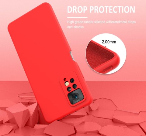 SILIKONOWE ETUI DO XIAOMI REDMI NOTE 11 PRO 5G CASE PLECKI CZERWONE SILIKONOWE ETUI DO XIAOMI REDMI NOTE 11 PRO 5G CASE PLECKI CZERWONE