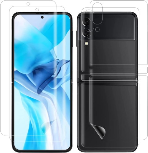 2X FOLIA OCHRONNA DO SAMSUNG GALAXY Z FLIP 3 PRZÓD + TYŁ 2X FOLIA OCHRONNA DO SAMSUNG GALAXY Z FLIP 3 PRZÓD + TYŁ