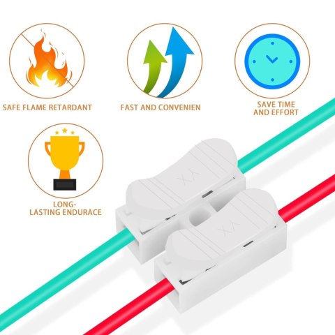50xSZYBKOZŁĄCZKA PP PRZELOTOWA OŚWIETLENIOWA ZŁĄCZKA 0,5-2,5 mm² AWG: 22-14 50xSZYBKOZŁĄCZKA PP PRZELOTOWA OŚWIETLENIOWA ZŁĄCZKA 0,5-2,5 mm² AWG: 22-14