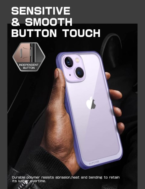 ETUI APPLE IPHONE 14 PLUS PLECKI PRZEZROCZYSTE WZMOCNIONE FIOLETOWA RAMKA ETUI APPLE IPHONE 14 PLUS PLECKI PRZEZROCZYSTE WZMOCNIONE FIOLETOWA RAMKA