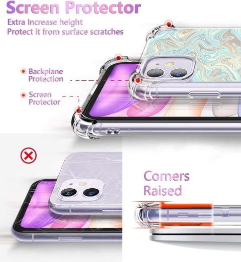 ETUI DO APPLE IPHONE 11 6.1" CASE SILIKONOWE PLECKI MARMUREK NIEBIESKI BEŻ ETUI DO APPLE IPHONE 11 6.1" CASE SILIKONOWE PLECKI MARMUREK NIEBIESKI BEŻ
