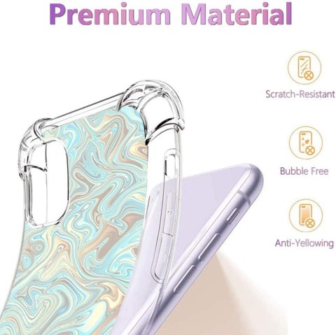 ETUI DO APPLE IPHONE 11 6.1" CASE SILIKONOWE PLECKI MARMUREK NIEBIESKI BEŻ ETUI DO APPLE IPHONE 11 6.1" CASE SILIKONOWE PLECKI MARMUREK NIEBIESKI BEŻ
