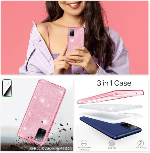 ETUI POKROWIEC DO SAMSUNG GALAXY S20 FE CASE RÓŻOWE BŁYSZCZĄCE PLECKI ETUI POKROWIEC DO SAMSUNG GALAXY S20 FE CASE RÓŻOWE BŁYSZCZĄCE PLECKI