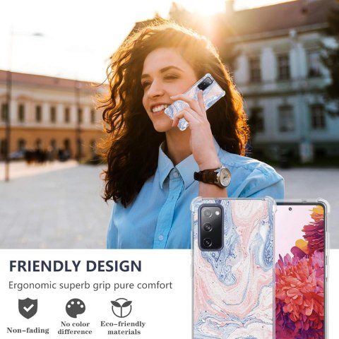 ETUI POKROWIEC DO SAMSUNG GALAXY S20 FE CASE SILIKONOWY MARMUREK RÓŻOWY ETUI POKROWIEC DO SAMSUNG GALAXY S20 FE CASE SILIKONOWY MARMUREK RÓŻOWY