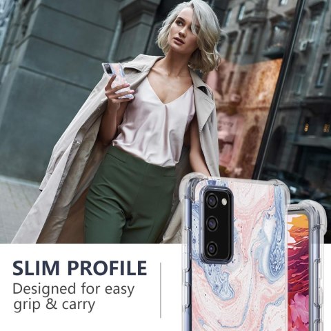 ETUI POKROWIEC DO SAMSUNG GALAXY S20 FE CASE SILIKONOWY MARMUREK RÓŻOWY ETUI POKROWIEC DO SAMSUNG GALAXY S20 FE CASE SILIKONOWY MARMUREK RÓŻOWY