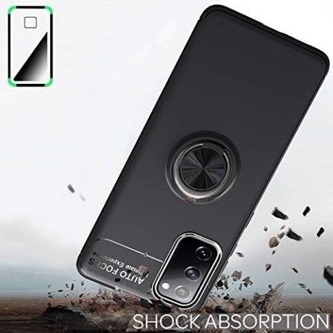 ETUI SAMSUNG GALAXY S20 FE CASE SILIKONOWE CZARNE SOLIDNE PLECKI +PIERŚCIEŃ ETUI SAMSUNG GALAXY S20 FE CASE SILIKONOWE CZARNE SOLIDNE PLECKI +PIERŚCIEŃ