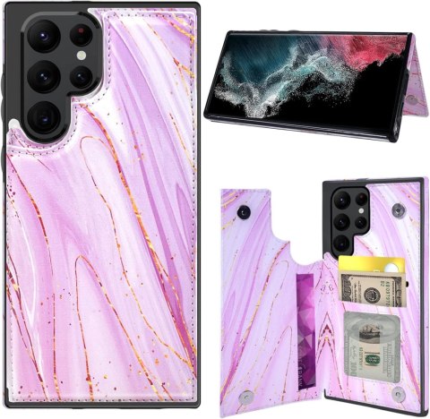 ETUI SAMSUNG GALAXY S22 ULTRA CASE Z EKOSKÓRY Z PORTFELEM RÓŻOWY ETUI SAMSUNG GALAXY S22 ULTRA CASE Z EKOSKÓRY Z PORTFELEM RÓŻOWY