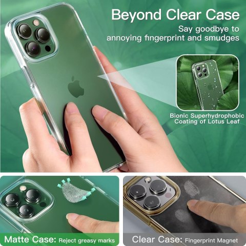 ETUI SILIKONOWE APPLE IPHONE 13 PRO MAX 6.7" BEZBARWNE MATOWE FROSTED