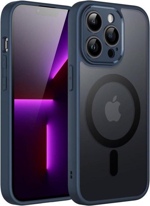 ETUI SILIKONOWE APPLE IPHONE 13 PRO MAX 6.7" GRANATOWA RAMKA +MAGSAFE ETUI SILIKONOWE APPLE IPHONE 13 PRO MAX 6.7" GRANATOWA RAMKA +MAGSAFE
