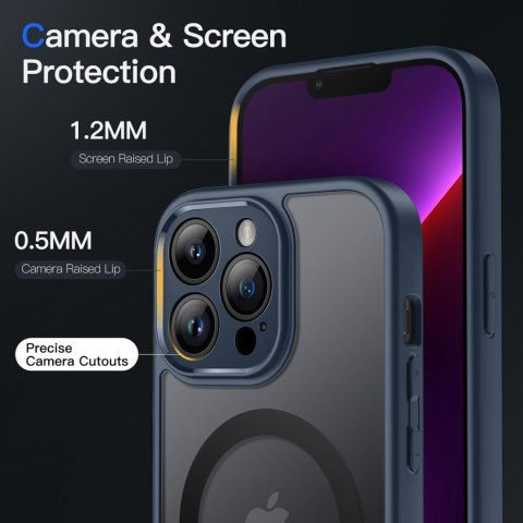 ETUI SILIKONOWE APPLE IPHONE 13 PRO MAX 6.7" GRANATOWA RAMKA +MAGSAFE ETUI SILIKONOWE APPLE IPHONE 13 PRO MAX 6.7" GRANATOWA RAMKA +MAGSAFE