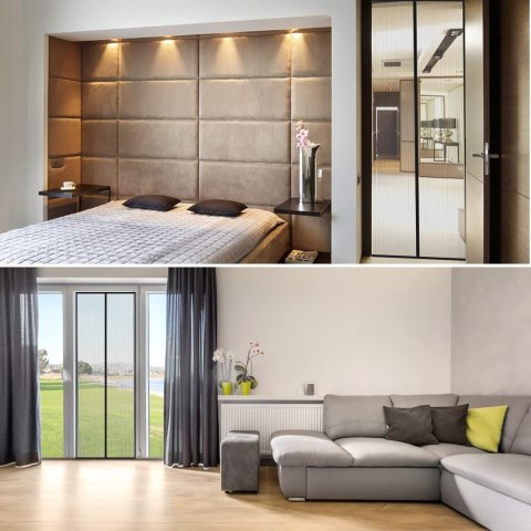 MOSKITIERA NA DRZWI 90x210cm CZARNA ZESTAW NA MAGNES MOSKITIERA NA DRZWI 90x210cm CZARNA ZESTAW NA MAGNES