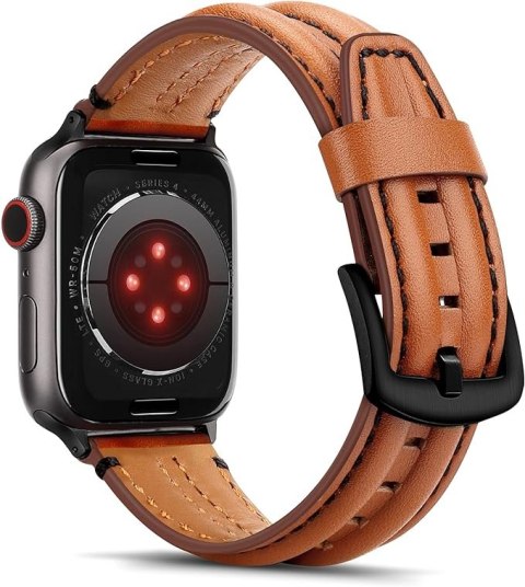 PASEK DO ZEGARKA APPLE WATCH 42/44/45mm SE/9/8/7/6/5/4/3/2/1 BRĄZOWY +ETUI PASEK DO ZEGARKA APPLE WATCH 42/44/45mm SE/9/8/7/6/5/4/3/2/1 BRĄZOWY +ETUI