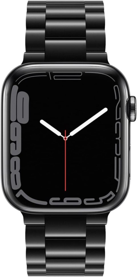 PASEK DO ZEGARKA APPLE WATCH 42/44/45mm SE/9/8/7/6/5/4/3/2/1 CZARNY +ETUI