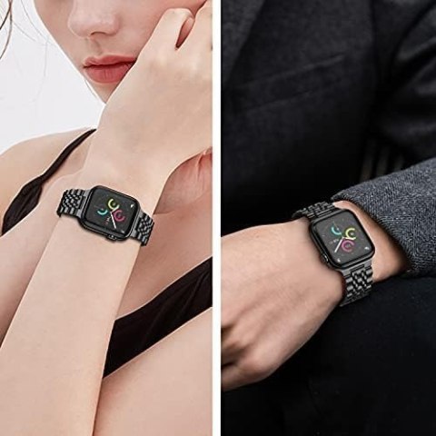 PASEK DO ZEGARKA APPLE WATCH 42/44/45mm SE/9/8/7/6/5/4/3/2/1 CZARNY+ETUI PASEK DO ZEGARKA APPLE WATCH 42/44/45mm SE/9/8/7/6/5/4/3/2/1 CZARNY+ETUI