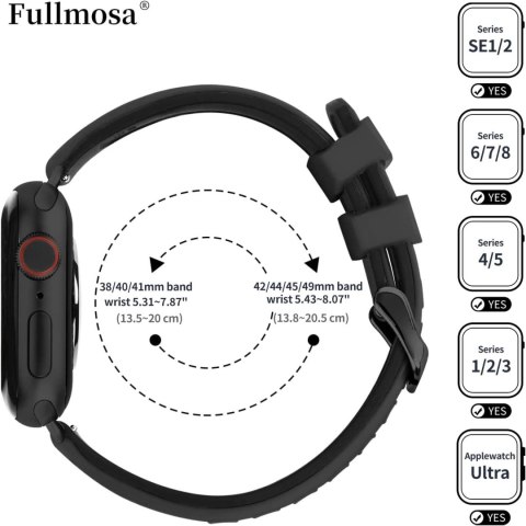 PASEK DO ZEGARKA SMARTWATCH APPLE WATCH CZARNY SILIKONOWY 38/40/41mm PASEK DO ZEGARKA SMARTWATCH APPLE WATCH CZARNY SILIKONOWY 38/40/41mm