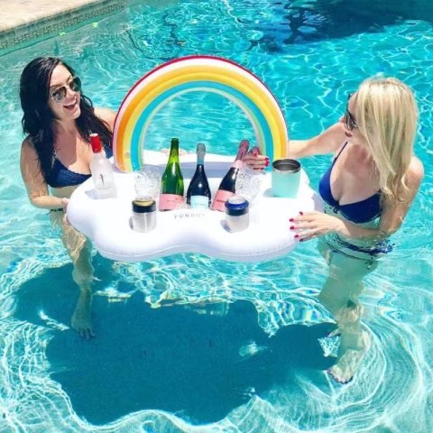 PŁYWAJĄCY STOLIK DO BASENU JACUZZI DMUCHANY BAREK NAPOJE DRINKI BIAŁY PŁYWAJĄCY STOLIK DO BASENU JACUZZI DMUCHANY BAREK NAPOJE DRINKI BIAŁY
