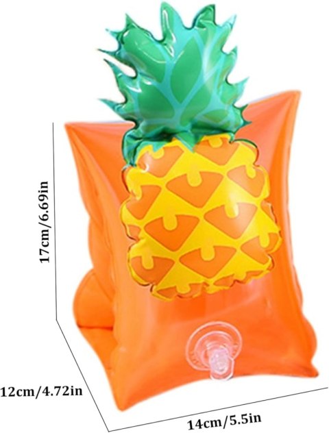 RĘKAWKI DO PŁYWANIA PŁYWACZKI DLA DZIECKA DZIECI ANANASY POMARAŃCZOWE 3-6L RĘKAWKI DO PŁYWANIA PŁYWACZKI DLA DZIECKA DZIECI ANANASY POMARAŃCZOWE 3-6L