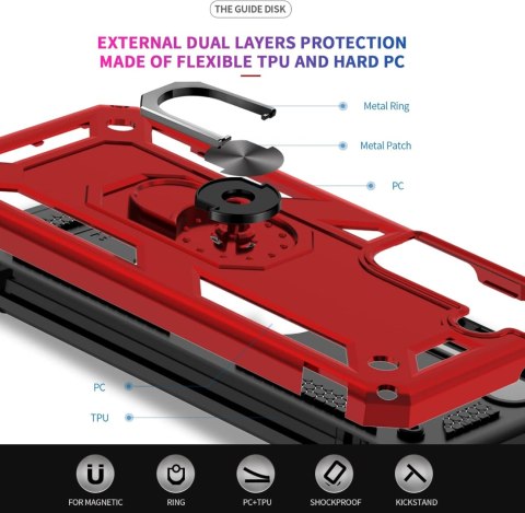 TWARDE ETUI DO SAMSUNG GALAXY S22 5G CASE PANCERNY CZERWONY SM-S901 TWARDE ETUI DO SAMSUNG GALAXY S22 5G CASE PANCERNY CZERWONY SM-S901