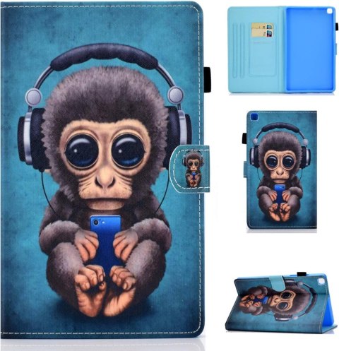 ZAMYKANE ETUI TABLET SAMSUNG GALAXY TAB A8 8" 2019 NIEBIESKIE TŁO MAŁPKA ZAMYKANE ETUI TABLET SAMSUNG GALAXY TAB A8 8" 2019 NIEBIESKIE TŁO MAŁPKA