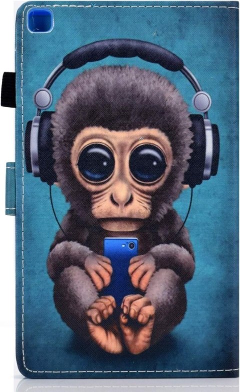 ZAMYKANE ETUI TABLET SAMSUNG GALAXY TAB A8 8" 2019 NIEBIESKIE TŁO MAŁPKA ZAMYKANE ETUI TABLET SAMSUNG GALAXY TAB A8 8" 2019 NIEBIESKIE TŁO MAŁPKA