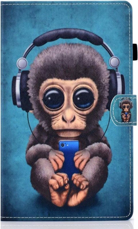 ZAMYKANE ETUI TABLET SAMSUNG GALAXY TAB A8 8" 2019 NIEBIESKIE TŁO MAŁPKA ZAMYKANE ETUI TABLET SAMSUNG GALAXY TAB A8 8" 2019 NIEBIESKIE TŁO MAŁPKA
