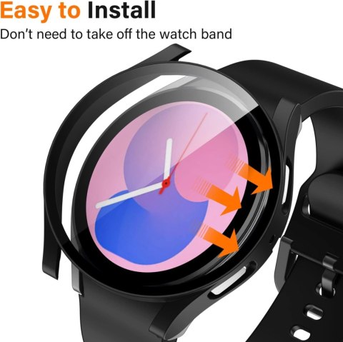 2x ETUI DO ZEGARKA SAMSUNG GALAXY WATCH 4/5 40mm OBUDOWA CZARNA & BEZBARWNA