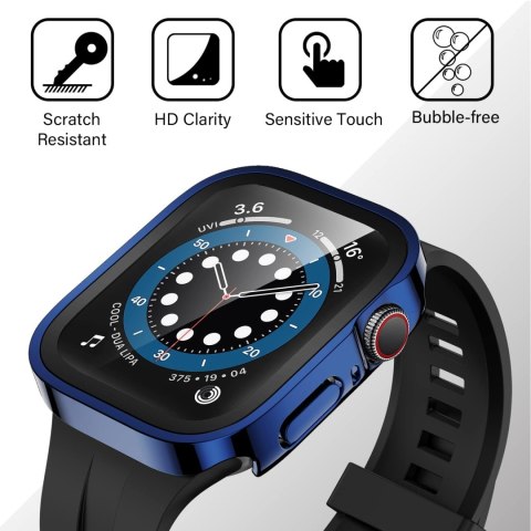 2x ETUI OBUDOWA NA ZEGAREK APPLE WATCH 4/5/6/SE 40 MM CASE GRANATOWY