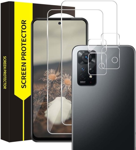 2x SZKŁO HARTOWANE DO XIAOMI REDMI NOTE 11 SOLIDNE +2x OSŁONA NA APARAT 2x SZKŁO HARTOWANE DO XIAOMI REDMI NOTE 11 SOLIDNE +2x OSŁONA NA APARAT