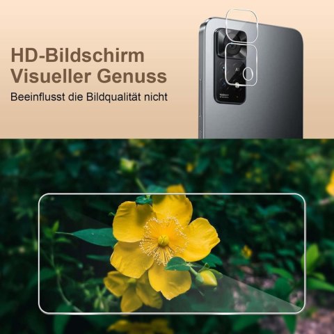 2x SZKŁO HARTOWANE DO XIAOMI REDMI NOTE 11 SOLIDNE +2x OSŁONA NA APARAT 2x SZKŁO HARTOWANE DO XIAOMI REDMI NOTE 11 SOLIDNE +2x OSŁONA NA APARAT
