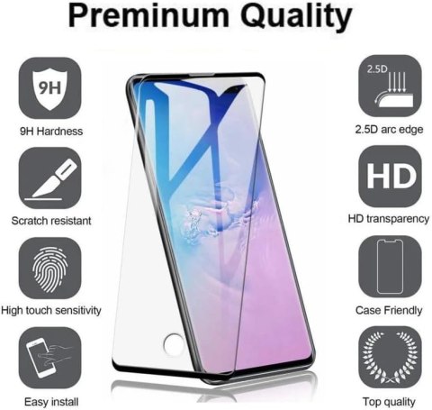 2x SZKŁO HARTOWANE DO SAMSUNG GALAXY S20+ 5G ZAOKRĄGLONE BOKI CZARNE RAMKI 2x SZKŁO HARTOWANE DO SAMSUNG GALAXY S20+ 5G ZAOKRĄGLONE BOKI CZARNE RAMKI