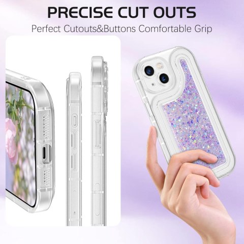 ETUI DO APPLE IPHONE 13 SILIKONOWE PLECKI BROKATOWY TYŁ FIOLETOWY ETUI DO APPLE IPHONE 13 SILIKONOWE PLECKI BROKATOWY TYŁ FIOLETOWY