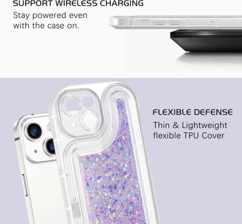 ETUI DO APPLE IPHONE 13 SILIKONOWE PLECKI BROKATOWY TYŁ FIOLETOWY ETUI DO APPLE IPHONE 13 SILIKONOWE PLECKI BROKATOWY TYŁ FIOLETOWY